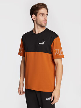 Puma Puma T-shirt Power Colorblock 671567 Orange Relaxed Fit