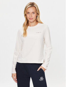 Tommy Hilfiger Tommy Hilfiger Palaidinė Mini Corp Logo WW0WW39784 Balta Relaxed Fit