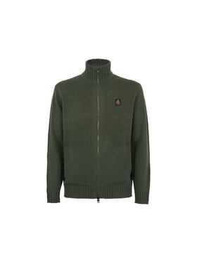 RefrigiWear RefrigiWear Sweter M30800-E04010 Zielony Regular Fit