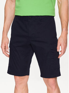 Tommy Hilfiger Tommy Hilfiger Pantalon scurți din material John Cargo 1985 MW0MW31244 Bleumarin Regular Fit