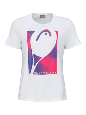 Head Head Тишърт Vision 814743 Бял Regular Fit