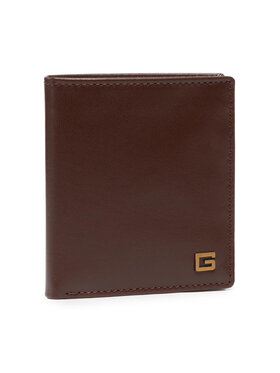 Guess Guess Veľká pánska peňaženka Zurigo Small Blfd W Cp SMZURI LEA22 Hnedá