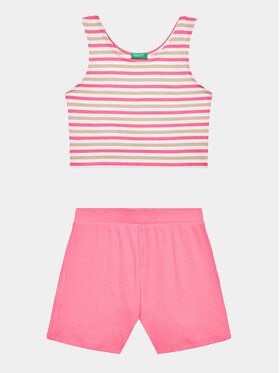 United Colors Of Benetton United Colors Of Benetton Komplekti kuuluvad ja šortsid 3NVVCK008 Värviline Regular Fit