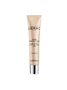 LIERAC LIERAC Teint Perfect Skin SPF20 lekki podkład rozświetlający do twarzy 01 Beige Clair 30ml Podkład czarny