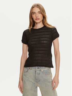 Pieces Pieces T-Shirt Agda 17148867 Czarny Loose Fit