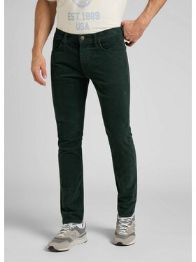 Lee Lee Spodnie materiałowe DAREN ZIP FLY Zielony Straight Fit