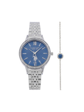 U.S. Polo Assn. U.S. Polo Assn. Set orologio e braccialetto Faith USP6392TW Argento