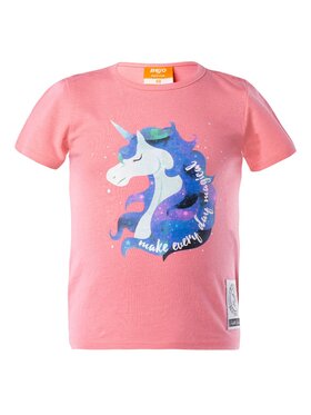 Bejo Bejo T-Shirt Peggy Bg Różowy Short Fit