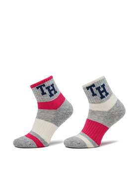 Tommy Hilfiger Tommy Hilfiger Zestaw 2 par wysokich skarpet dziecięcych 701224990 Kolorowy