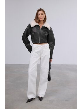 Estro Estro Kurtka zimowa ER00120533 Czarny Loose Fit