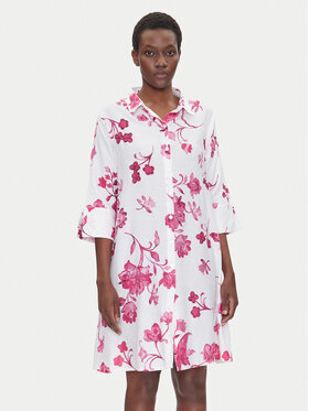 Iconique Iconique Sukienka koszulowa IC25-055 Biały Relaxed Fit