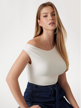 Guess Guess Top 172219 Biały Classic Fit