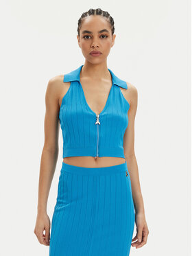Patrizia Pepe Patrizia Pepe топ 2K0257/K182-CA04 Син Slim Fit