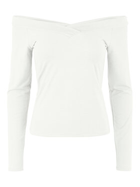 Pieces Pieces Halenka 17103018 Bílá Slim Fit