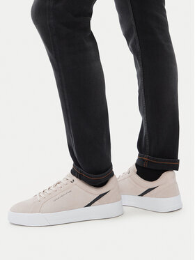 Tommy Hilfiger Tommy Hilfiger Сникърси Th Court Premium Suede FM0FM05880 Светлобежов