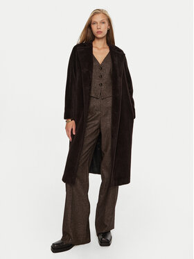 Marella Marella Cappotto di lana Ofanto 2423016112 Marrone Regular Fit