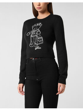 PHILIPP PLEIN PHILIPP PLEIN Sweter 27249 Czarny Regular Fit