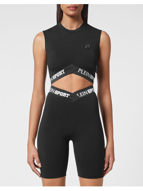 Plein Sport Plein Sport Komplet top i spodnie 13253 Czarny Regular Fit