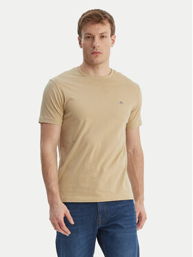 Gant Gant T-Shirt Shield 2003185 Béžová Slim Fit