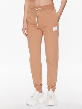 Hugo Hugo Teplákové kalhoty Easy Jogger_1 50485414 Hnědá Regular Fit