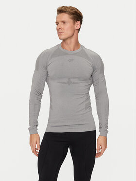 4F 4F Termo bielizeň vrchné diely 4FWAW24USEAM174 Sivá Slim Fit