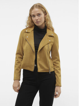 Vero Moda Vero Moda Geacă din imitație de piele Jose 10300938 Maro Regular Fit