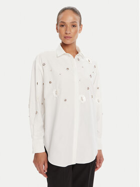 Bruuns Bazaar Bruuns Bazaar Camicia Chrisoula Beia BBW4201 Bianco Loose Fit
