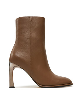 MICHAEL Michael Kors MICHAEL Michael Kors Ботильйони Kelsea Leather Boot 40F4KLHE5L Коричневий