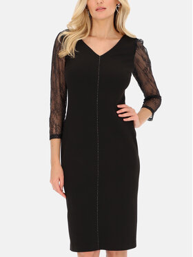L’AF L’AF Sukienka koktajlowa Rokel Czarny Slim Fit
