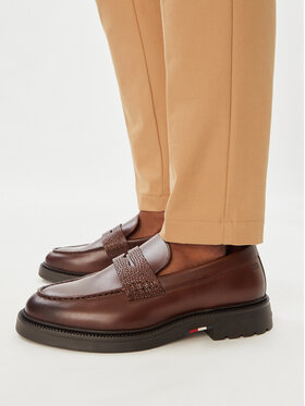 Tommy Hilfiger Tommy Hilfiger лоуфъри с дебела подметка Corporate Casual FM0FM05968 Кафяв