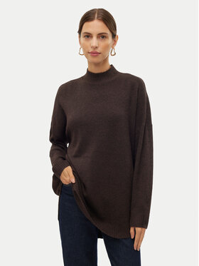 Vero Moda Vero Moda Džemper Plaza 10290784 Smeđa Loose Fit