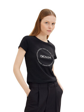 Tom Tailor Denim Tom Tailor Denim Тишърт 1035361 Черен