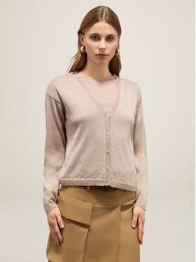 Oltre Oltre Cardigan M446J005193N012 Oro Slim Fit