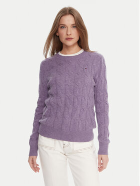 Tommy Hilfiger Tommy Hilfiger Pullover WW0WW43586 Violett Regular Fit
