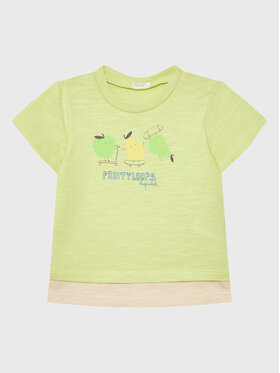 United Colors Of Benetton United Colors Of Benetton T-Shirt 3F93A102K Zielony Relaxed Fit