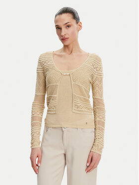 Guess Guess Ζακέτα W5GR15 Z3E22 Μπεζ Regular Fit