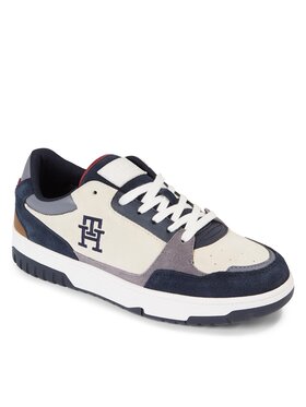 Tommy Hilfiger Tommy Hilfiger Snīkeri Th Basket Better Suede Mix FM0FM04822 Zils