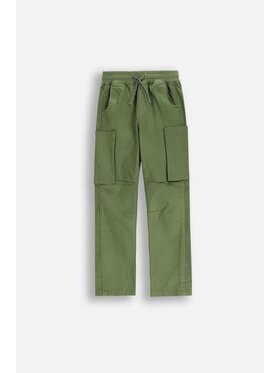 Coccodrillo Coccodrillo Kalhoty z materiálu WC5119101GBJ-027 Khaki Regular Fit
