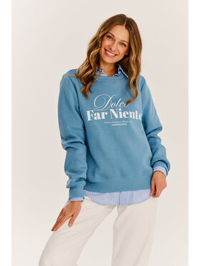 NAOKO NAOKO Mikina Dolce Far Niente Modrá Regular Fit