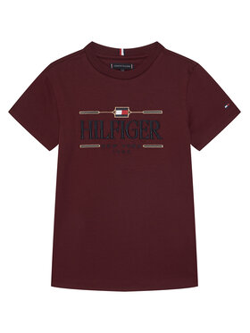 Tommy Hilfiger Tommy Hilfiger T-shirt Icons KB0KB10360 Tamnocrvena Regular Fit