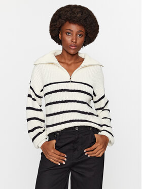 JDY JDY Pulover 15302342 Écru Regular Fit