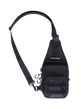 Kamuflage Kamuflage Saszetka nerka Side Shoulder Bag Czarny