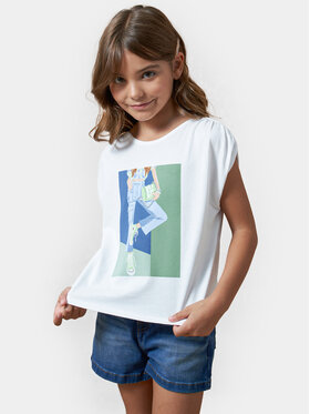 Mayoral Mayoral Bluză 6011 Alb Regular Fit