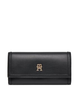 Tommy Hilfiger Tommy Hilfiger Veľká dámska peňaženka Th Central Cc And Coin Čierna