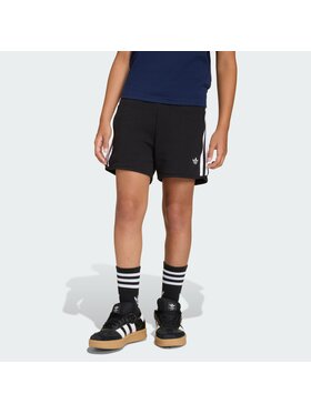 adidas adidas Szorty materiałowe 159067 Czarny Loose Fit