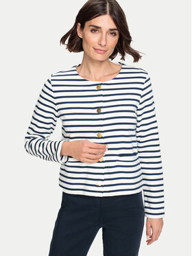 Olsen Olsen Ζακέτα 11201564 Λευκό Regular Fit