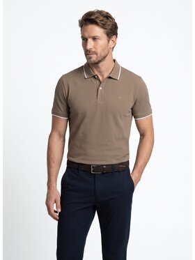 Pako Lorente Pako Lorente Polo P26WF-TX-002 Brązowy Classic Fit