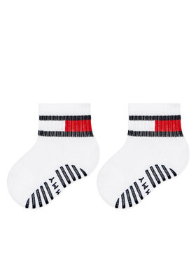 Tommy Hilfiger Tommy Hilfiger Zestaw 2 par wysokich skarpet dziecięcych 701226500 Biały