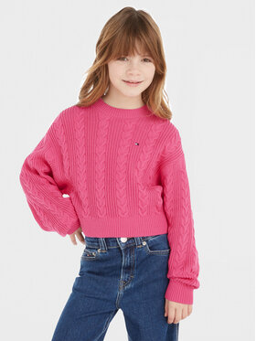 Tommy Hilfiger Tommy Hilfiger Sweter KG0KG07629 Różowy Regular Fit