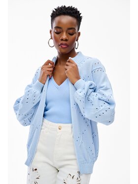 blue shadow blue shadow Kardigan Blash Niebieski Regular Fit